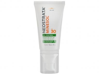 Protetor Solar Facial Minesol FPS 30 Oil Control - Sérum Textura Invisível 40g