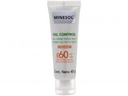 Protetor Solar Facial Minesol FPS 60 Oil Control - com Cor Universal 40g