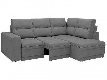 Sofá de Canto Retrátil Chaise 4 Lugares - Velosuede Jubileu Next Sofás