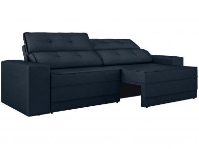 Sofá Retrátil Reclinável 5 Lugares Velosuede Leon - Next Sofás