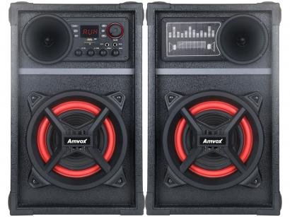 Caixa de Som Amvox ACA 801 Poderoso Bluetooth - Amplificada 800W USB com Tweeter
