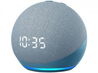 Echo Dot 4ª Geração com Relógio com Alexa - Amazon