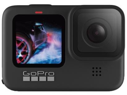 GoPro HERO9 Black 20MP Wi-Fi Bluetooth GPS - 2,27" à Prova de Água Transmissão ao Vivo