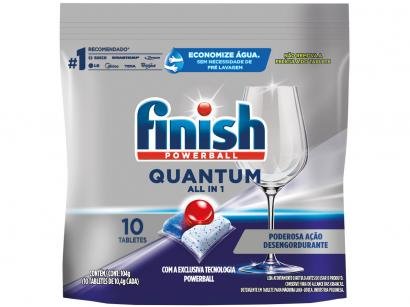 Detergente em Tabletes Lava-Louças Finish - Powerball Quantum Ultimate 125g 10 Unidades