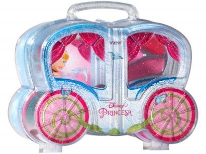 Kit Maquiagem Infantil Carruagem Cindela View - 3 Peças