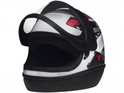 Capacete de Moto Fechado San Marino - GRAFIC Branco Tamanho 56