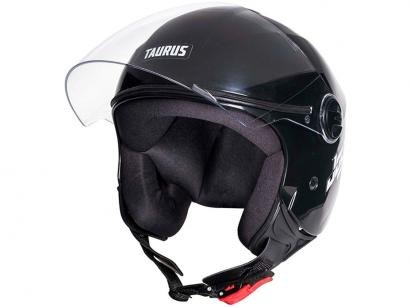 Capacete de Moto Aberto Taurus San Marino - JOY23 Preto Tamanho 56