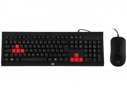 Kit Teclado e Mouse Gamer HP KM100