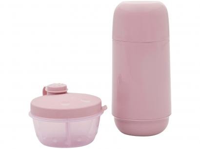 Garrafa Térmica para Bebê 250ml Sanremo Termic - Animaizinhos com Pote Dosador de Leite em Pó