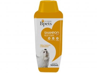 Shampoo Cachorro e Gato Bpets Pelos Claros 2 em 1 - 500ml