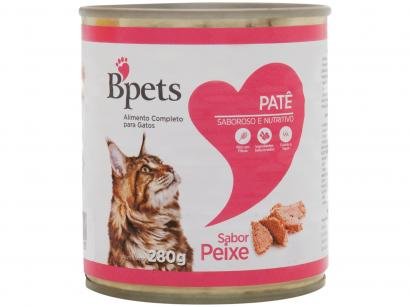 Ração Úmida para Gato Adulto Lata Bpets Patê - Salmão 280g