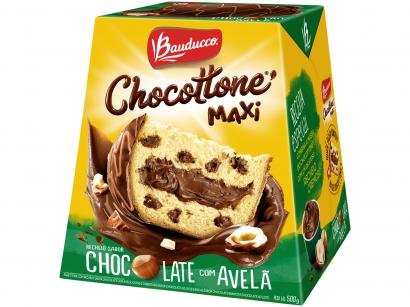 Chocotone Chocolate com Avelã Bauducco Maxi - 500g