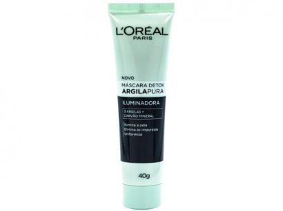Máscara Facial Loreal Paris - Argila Pura Detox Iluminadora 40g