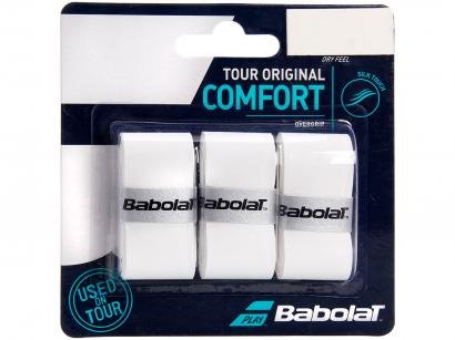 Overgrip Babolat Tour Original Comfort Branco - 3 Unidades