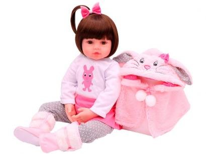 Boneca Reborn Sarah 45cm com Acessórios - Laura Baby