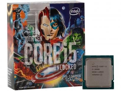 Processador Intel Core i5 10600K Avengers Edition - 4.10GHz 4.80GHz Turbo 12MB