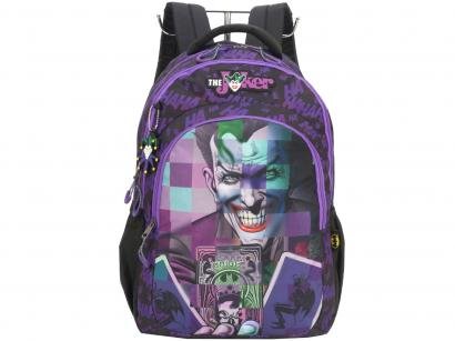 Mochila Juvenil Masculina Coringa Tam. G Luxcel - Batman Roxo