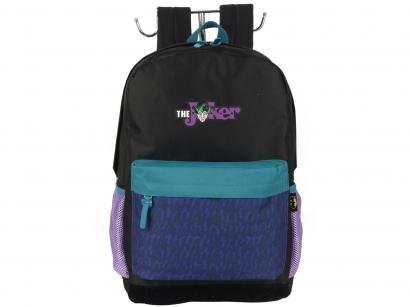 Mochila Juvenil Batman Tam. G Luxcel Coringa Preto