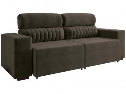 Sofá Retrátil Reclinável 4 Lugares Suede - Moviment Elite Style Linoforte