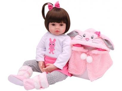 Boneca Reborn Sarinha 45cm com Acessórios - Laura Baby