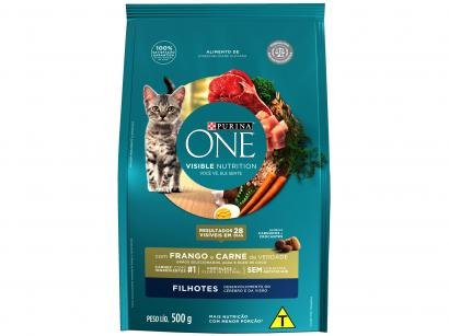 Ração Super Premium para Gato Purina One - Frango e Carne Filhote 500g