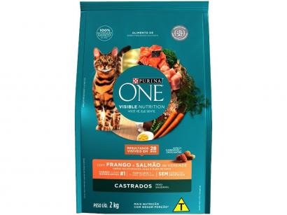 Ração Super Premium para Gato Castrado Purina One - Adulto Frango e Salmão 2kg