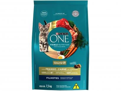 Ração Super Premium para Gato Purina One - Frango e Carne Filhote 7,5kg