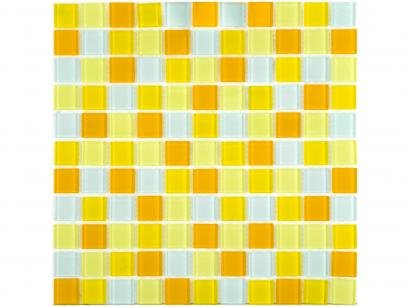 Pastilha de Vidro Mia Mosaic Mix 30x30cm - Amarela