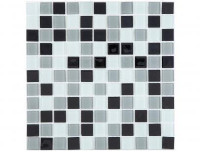 Pastilha de Vidro Mia Mosaic Mix 30x30cm - Cinza