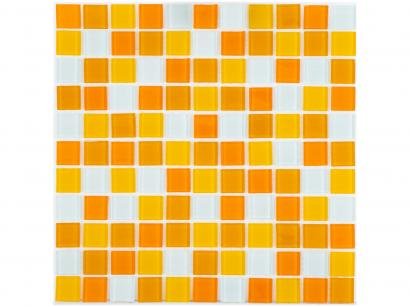 Pastilha de Vidro Mia Mosaic Mix 30x30cm - Laranja