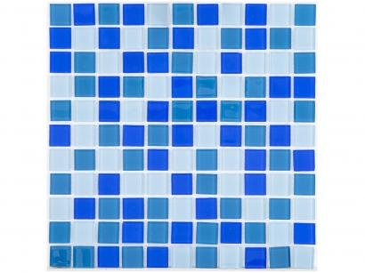 Pastilha de Vidro Mia Mosaic Mix 30x30cm - Azul Escura