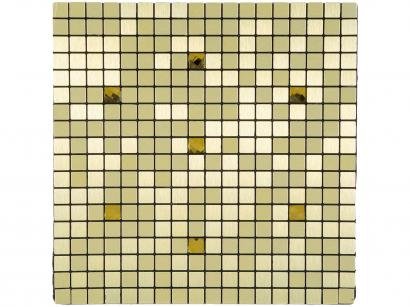 Pastilha Adesiva Mia Mosaic 30x30cm Dourado