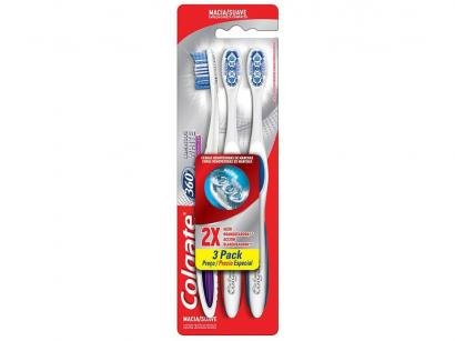Escova de Dente Colgate 360° - 3 Unidades