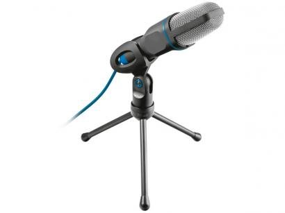Microfone Condensador Profissional para PC - Streaming Trust Mico USB com Tripé