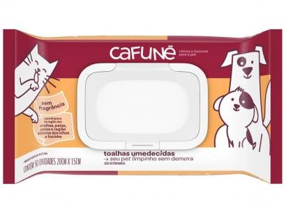 Lenço Umedecido para Pets Cafuné Sem Fragrância - 50 Unidades