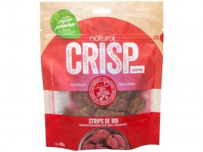 Petisco para Cachorro Adulto Natural Crisp - Strips de Boi Carne 100g