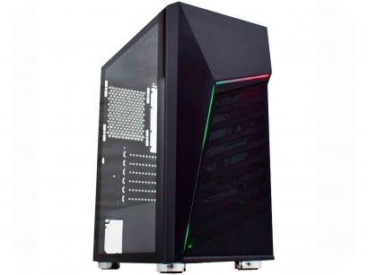 Gabinete Gamer K-Mex Strife II CG-01C1 - RGB ATX 7 FANs Preto