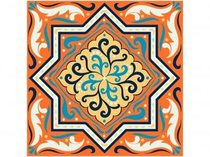 Adesivo de Azulejo Abstrato PVC Adesif N1905769 - 15x15cm 8 Unidades
