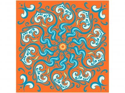 Adesivo de Azulejo Abstrato PVC Adesif N1905773 - 15x15cm 8 Unidades