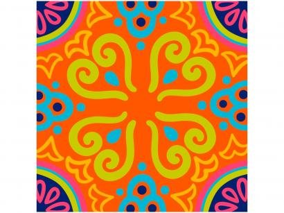 Adesivo de Azulejo Abstrato PVC Adesif N1905776 - 15x15cm 8 Unidades