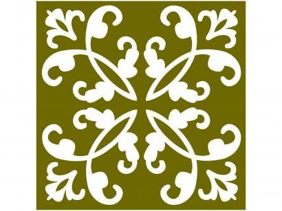 Adesivo de Azulejo Arabesco PVC Adesif N1905768 - 15x15cm 8 Unidades