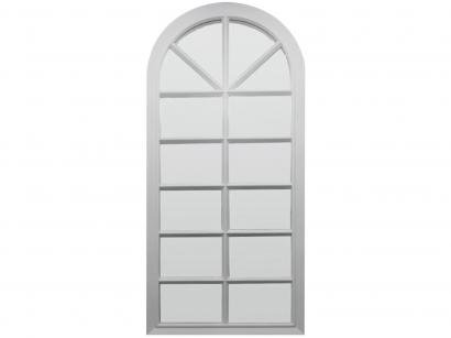 Espelho Decorativo Retangular com Moldura - de Parede Branco 76x33cm Inova Veneza