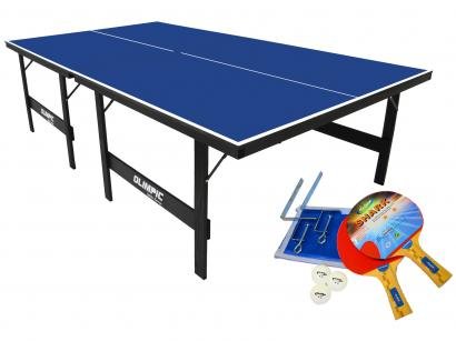 Mesa de Ping Pong Dobrável 15mm Klopf 1005 - com Suporte Rede e Raquete