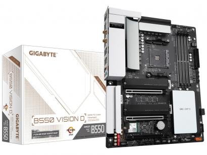 Placa Mãe Gigabyte B550 Vision D 1.0 - AMD AM4 DDR4 ATX