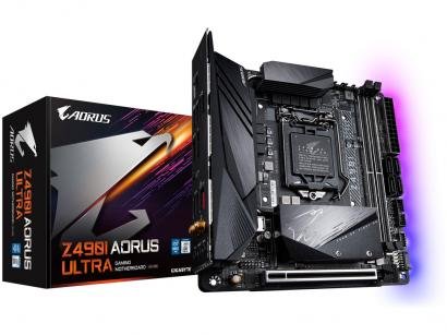 Placa Mãe Gigabyte Z490I Aorus Ultra 1.1 - Intel LGA 1200 DDR4 Mini-ITX