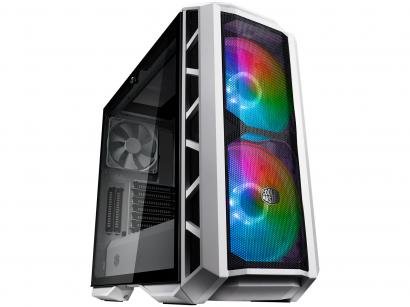 Gabinete Gamer Cooler Master MasterCase H500P - RGB Mid Tower ATX 3 FANs Branco