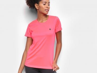 Camiseta Fitness e Musculação Olympikus Glassy - Feminina Rosa Claro
