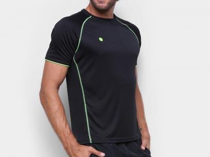Camiseta Fitness e Musculação Olympikus - Colors Masculina Preta