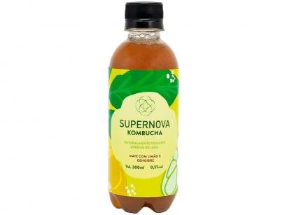 Kombucha Supernova Mate com Limão e Gengibre 300ml