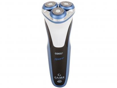 Barbeador Elétrico Gama Italy GSH887 Sport W&D - Seco e Molhado 1 Velocidade com Trimmer